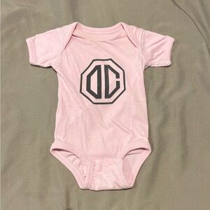 Pink Dashboard Confessional Band Tee Baby Onesie